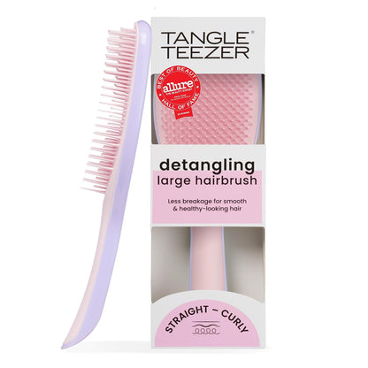 Large Ultimate Detangler Brush, Straight to Wavy, Pink/Purple