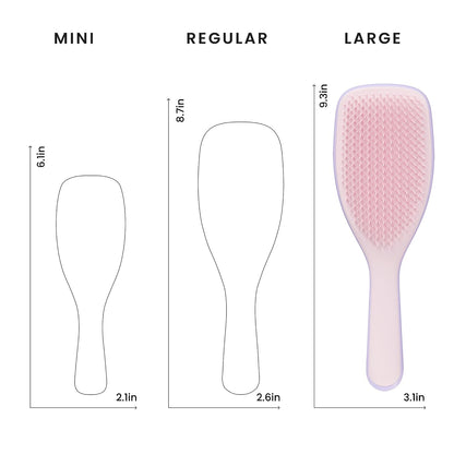 Large Ultimate Detangler Brush, Straight to Wavy, Pink/Purple