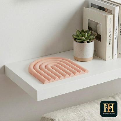 Silicone Trivets for Hot Dishes, Heat-Resistant, Non-Slip Pot Holders for Kitchen & Coasters Durable Hot Pads for Pots, Pans, Baking Dishes & Kitchen Appliances Set of 2 Blush Pink