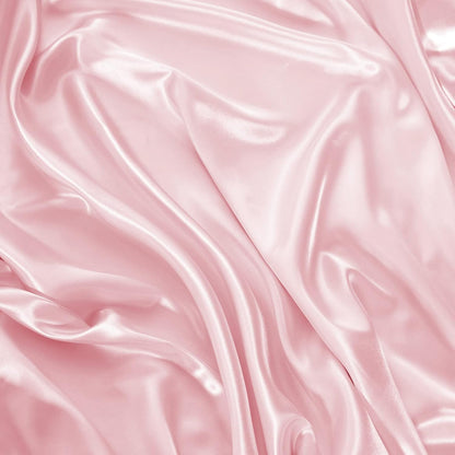 Satin Fitted Sheet Only Queen, Silky Bottom Sheets, Pink