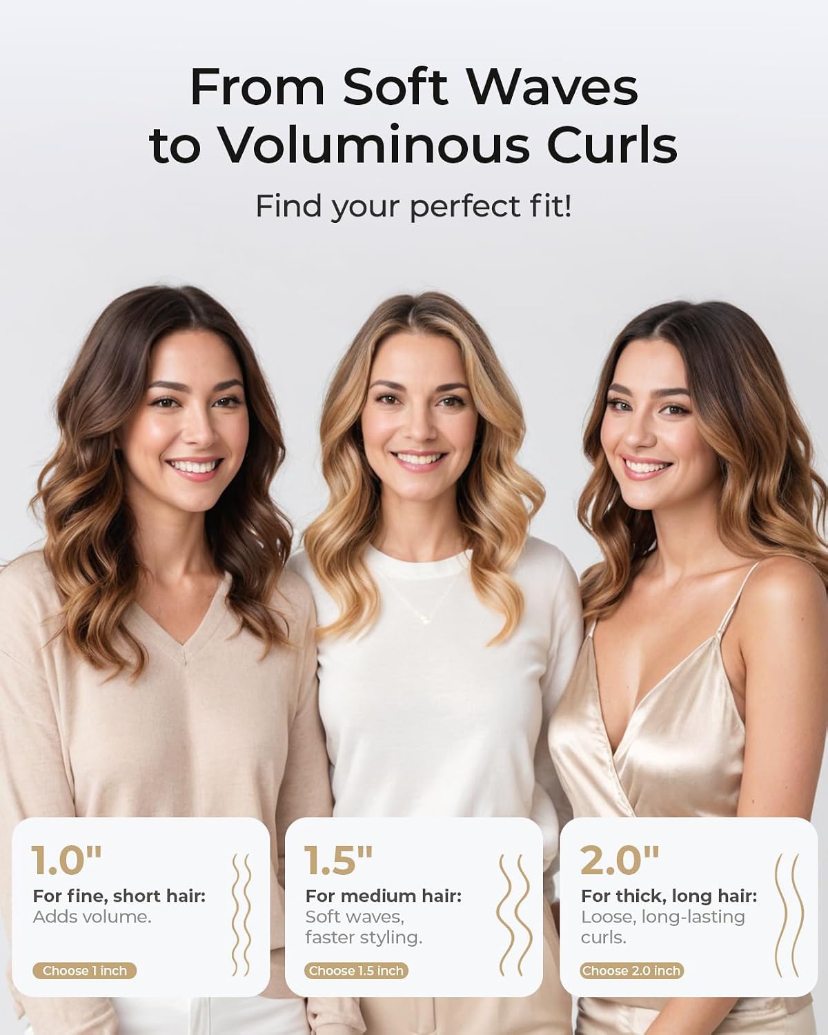 Dual-Voltage Curling Iron: Smart Voltage 1 1/2 inch Ceramic Barrel for Long Hair Traveler - European Travel Curling Iron with Clamp Flash Pink