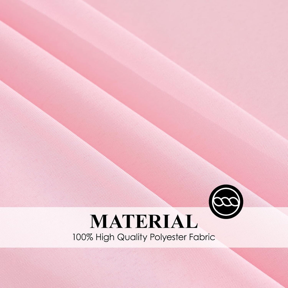 6 Pack Pink Round Tablecloths 120 Inch for Dining Tables