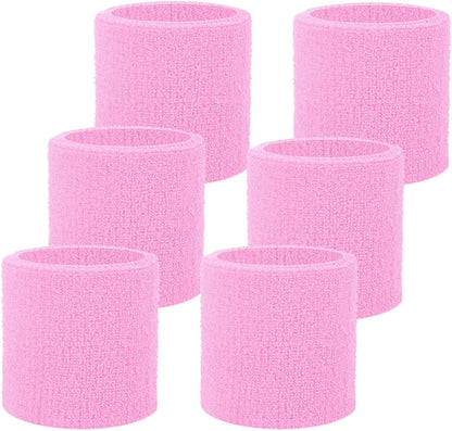 Wristbands Sweatbands for Men & Women, Breathable Tennis Wrist Bands Absorbent Sweat Band Multiuse Wristband for Basketball, Running, Gym, Working Out