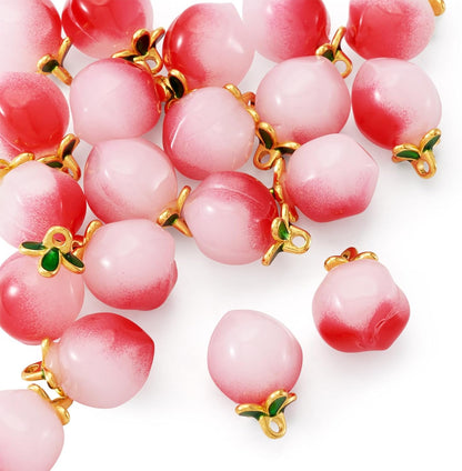 Fruit Dangle Charms Pendants Cute Resin Food Pendants Apple Orange Pineapple Strawberry Pendants Lovely Vegetable Mushroom Charms for DIY Craft Earring Bracelet Necklace Jewelry Making