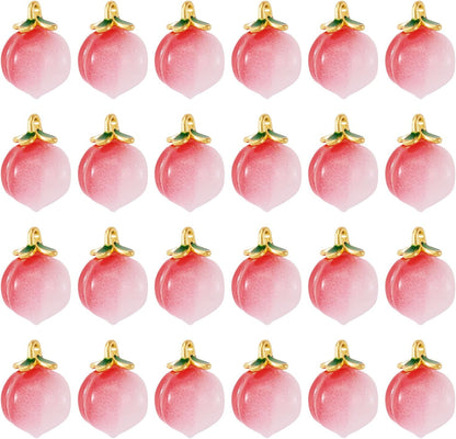Fruit Dangle Charms Pendants Cute Resin Food Pendants Apple Orange Pineapple Strawberry Pendants Lovely Vegetable Mushroom Charms for DIY Craft Earring Bracelet Necklace Jewelry Making