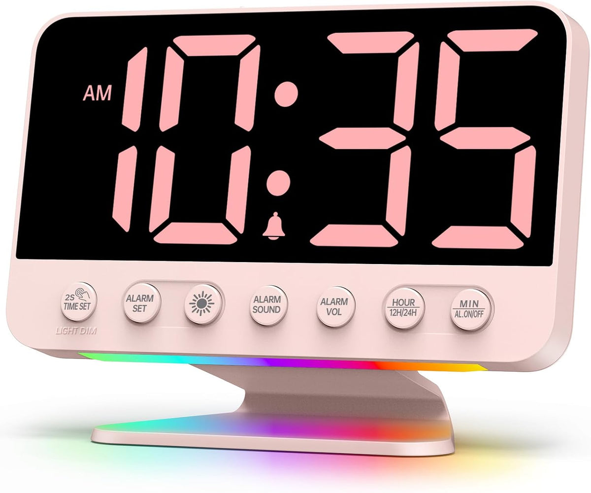 Digital Alarm Clocks for Bedrooms with Large Bold Number