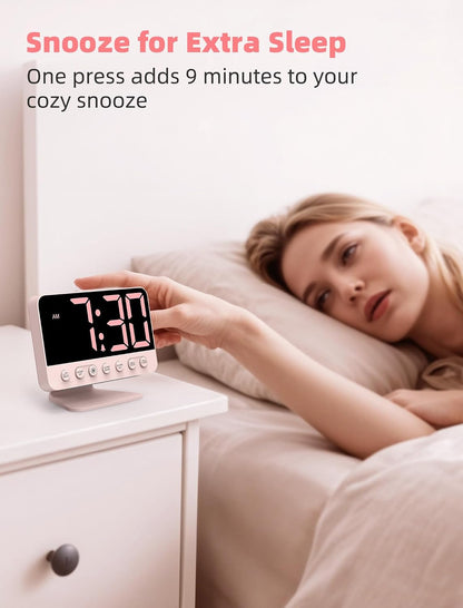 Digital Alarm Clocks for Bedrooms with Large Bold Number