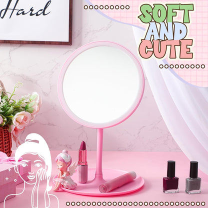 6 Pcs Spa Party Mirrors Gifts Bulk Sleepover Party Favors,Pink