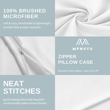 Marble Sheets Full Sheet Set, Pink Gold Bed Sheets, Abstract Marble Bedding Bedroom Decor, Soft Microfiber Deep Pocket Fitted Sheet & Flat Sheet & 2 Pillowcases