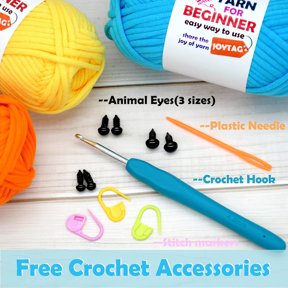 3 Pack Rainbow Beginners Crochet Yarn Pink Purple Cotton Crochet Yarn for Crocheting Knitting Beginners with Easy-to-See Stitches Cotton-Nylon Blend Crochet Yarn for Beginners Crochet Kit(3x50g)