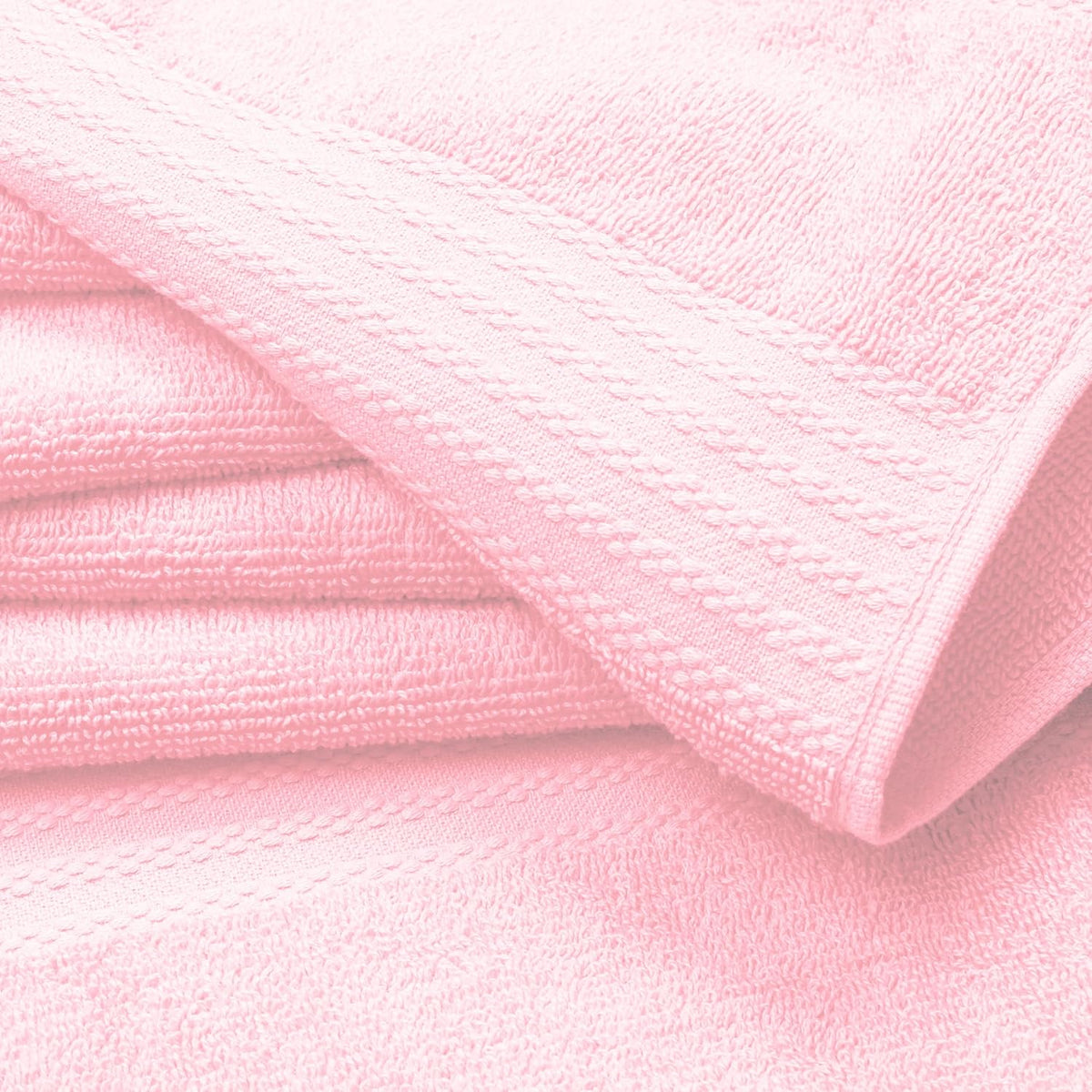 Ultra Soft 8-Piece Towel Set - 100% Pure Ringspun Cotton, Contains 2 Oversized Bath Towels 27x54, 2 Hand Towels 16x28, 4 Wash Cloths 13x13 - Ideal for Everyday use, Hotel & Spa - Pink