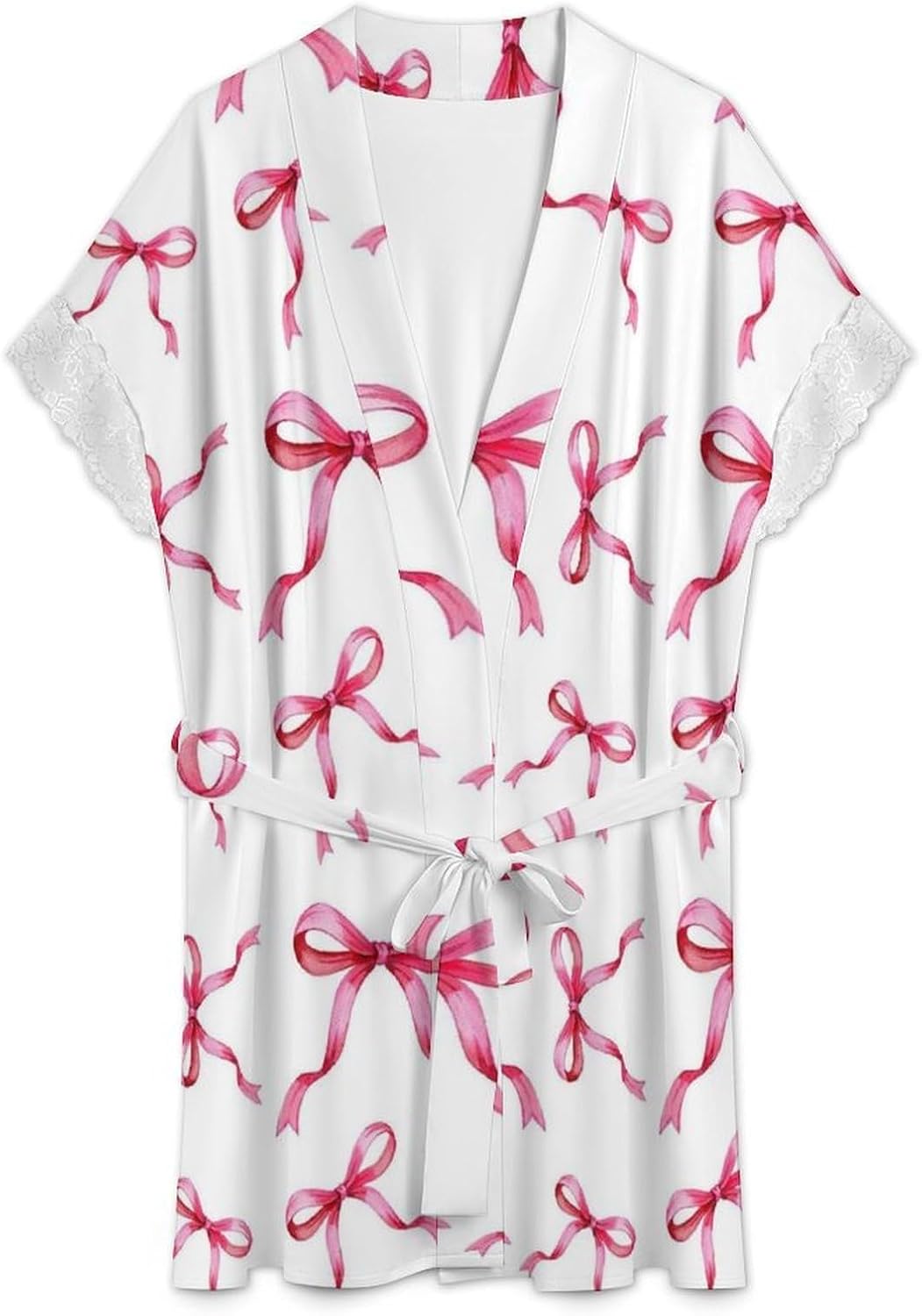 Pink Cartoon Champagne Womens Robes Golden Stars Bridal Robe Kimono Robes for Women Lingerie Robe