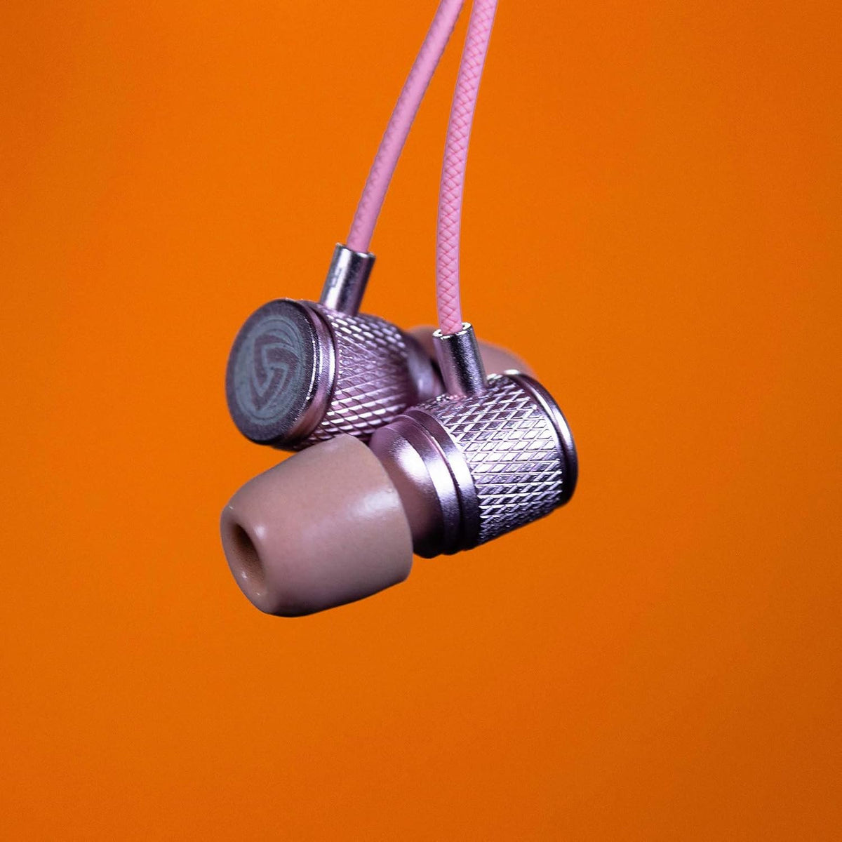 Ultra Wired Earbuds in-Ear Headphones, 5 Years Warranty, Earphones with Microphone, Noise Isolating Ear Buds, Memory Foam for iPhone, Samsung, School Students, Kids, Women, Small Ears - Pink
