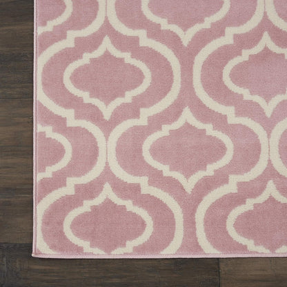 Jubilant Pink 7'10" x 9'10" Area Rug - Easy Clean, Non Shedding, Bed Room, Living Room, Dining Room, Kitchen (8' x 10')