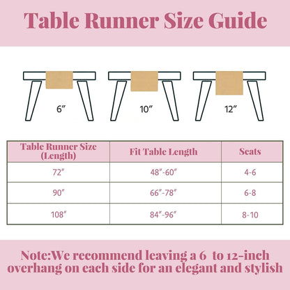 Spring Pink Gingham Table Runner 13 x 72 inches Long, Cotton Linen Farmhouse Checkered Kitchen Dining Table Decor for Home Party, Wrinkle Free
