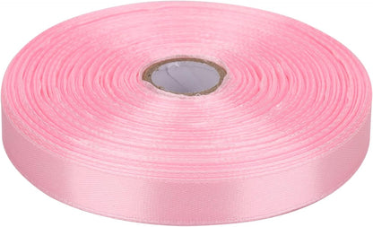 Ribbon for Gift Wrapping 50 Yards Perfect Wedding Party Wreath Sewing DIY Hair Accessories Decoration Floral Hair Balloons Other Projects (Light Pink, 1/2 inch)