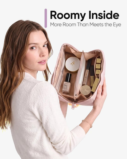 Travel Makeup Bag for women, Organizer Pouch Cosmetic Case
