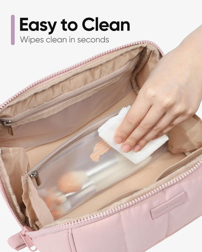 Travel Makeup Bag for women, Organizer Pouch Cosmetic Case