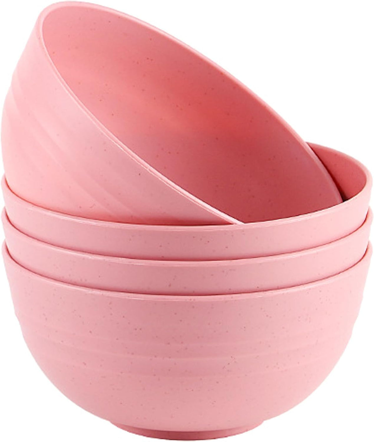 Unbreakable Cereal Bowls 26 oz, Lightweight Wheat Straw Cereal Bowls Unbreakable And Reusable Light Weight Bowl For Rice Noodle Soup Snack Salad Fruit BPA Free Dishwasher Safe Pink