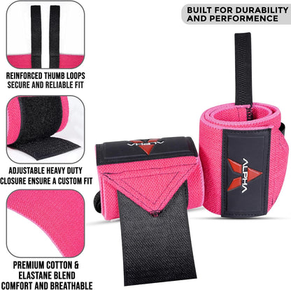 Wrist Wraps for Weightlifting,Gym Exercise,Adjustable,Durable for Crossfit,Powerlifting, Bodybuilding, and Fitness Workouts,Enhanced Stability for Lifting,Training