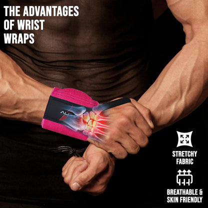 Wrist Wraps for Weightlifting,Gym Exercise,Adjustable,Durable for Crossfit,Powerlifting, Bodybuilding, and Fitness Workouts,Enhanced Stability for Lifting,Training