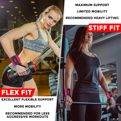 Wrist Wraps for Weightlifting,Gym Exercise,Adjustable,Durable for Crossfit,Powerlifting, Bodybuilding, and Fitness Workouts,Enhanced Stability for Lifting,Training