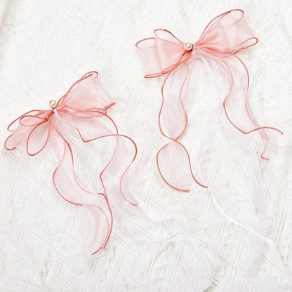 White Lace Bow Curtain Tiebacks 6-Pack, Vine Floral Curtain Holdbacks