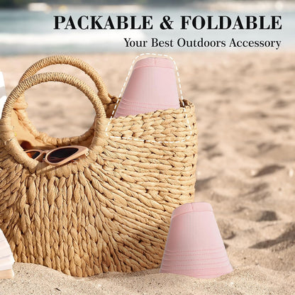 Sun Hats for Women, Wide Brim UV Protection Foldable Sun Visor Hats, UPF50+