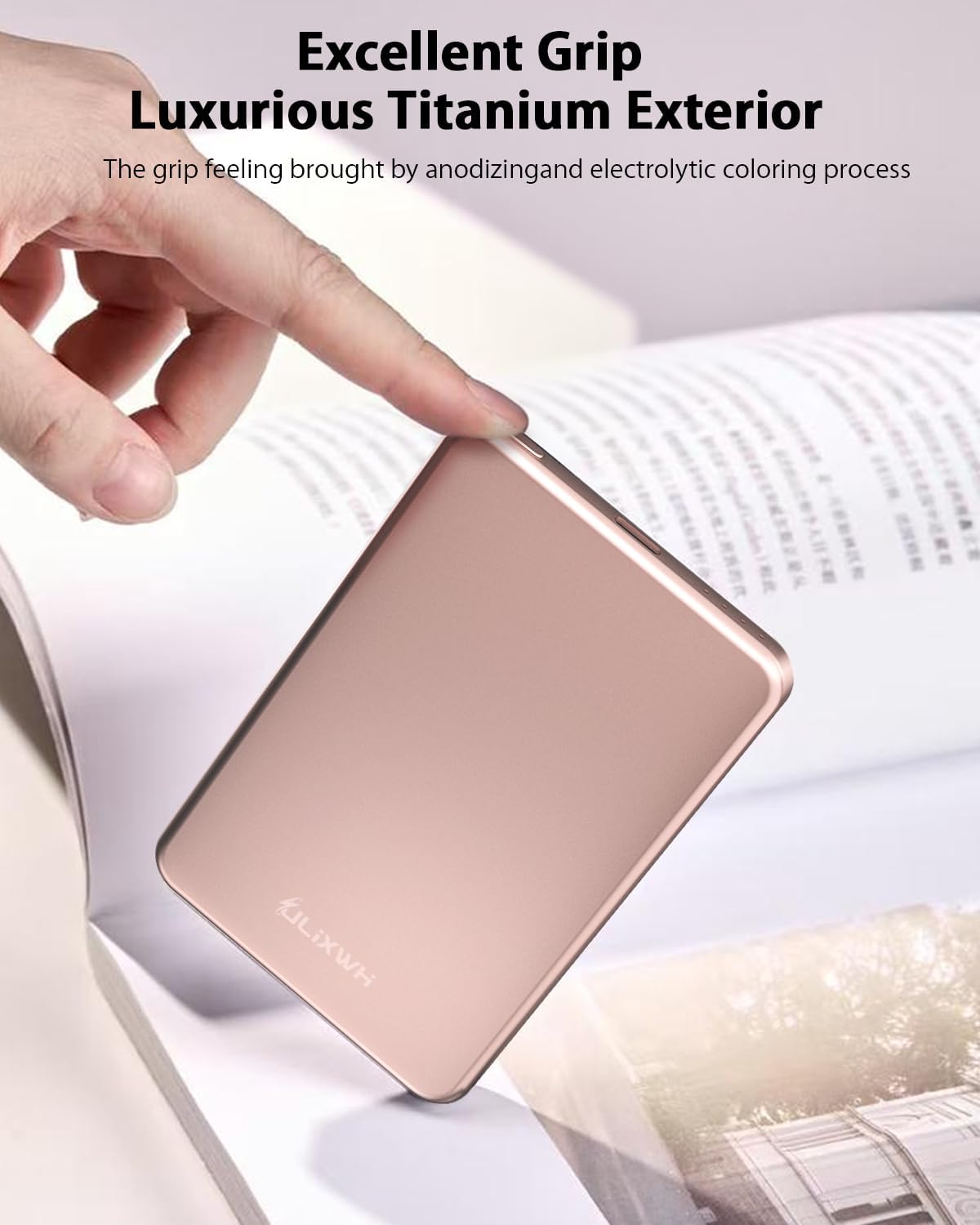 [0.3" Ultra Slim] [Alloy-Made] for Magsafe Portable Charger for iPhone, 2026 Upgrade 5000mAh Fast Charging Magnetic Power Bank, Wireless Battery Pack for iPhone 17 Air 16 15 Pro Max 14 13, Pink