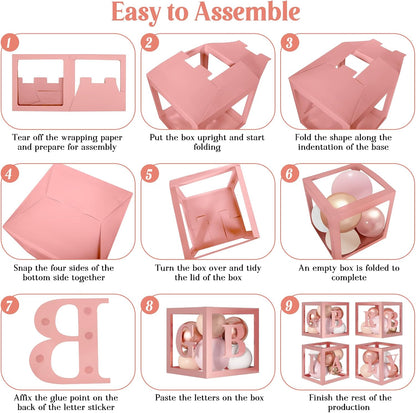 135pcs Rose Gold Balloons Pink Girl Baby Shower Decorations