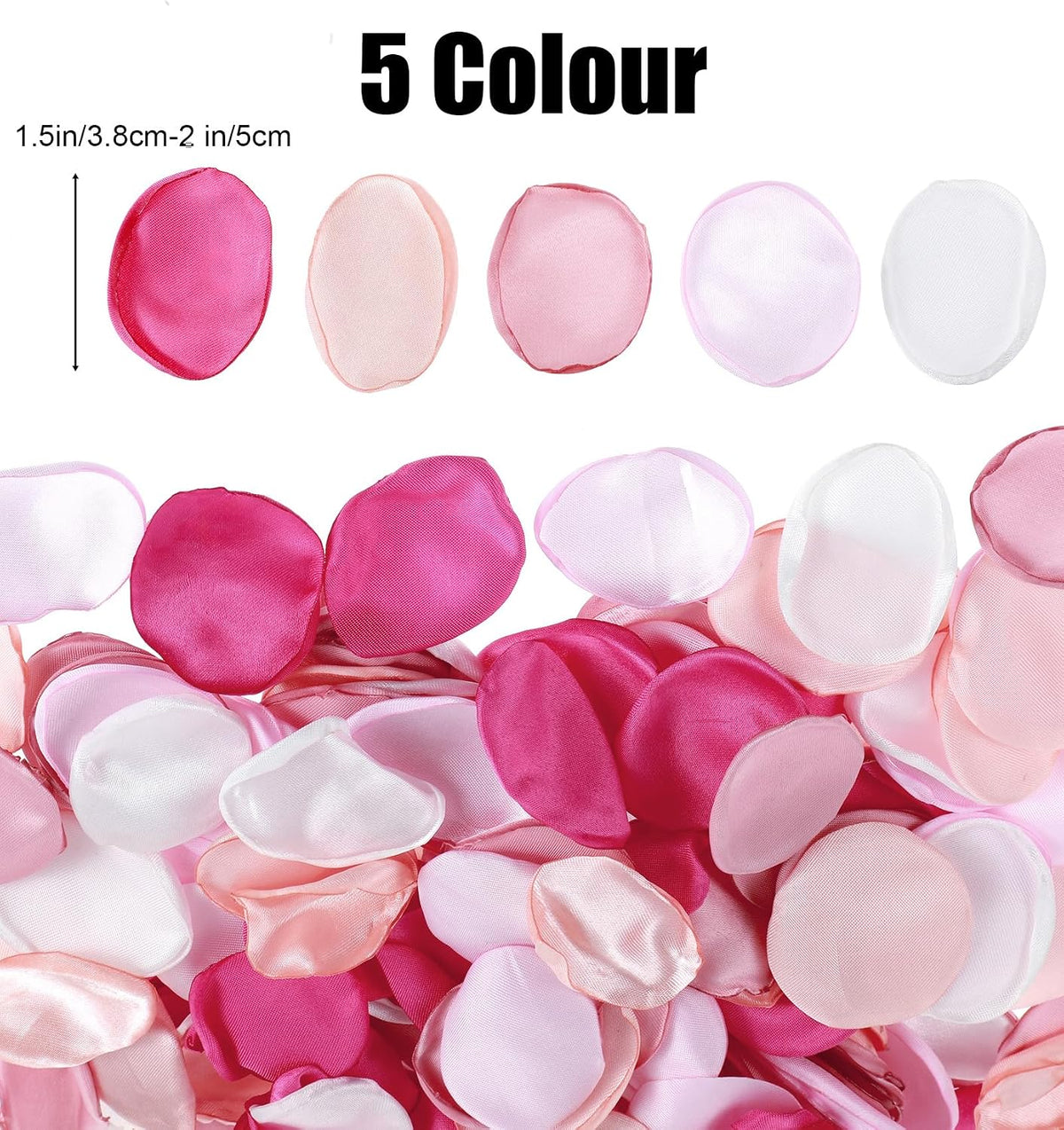 200Pcs Pink Rose Petals, Fake Flower Petals for Flower Girl Weddings