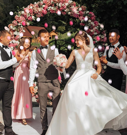 200Pcs Pink Rose Petals, Fake Flower Petals for Flower Girl Weddings