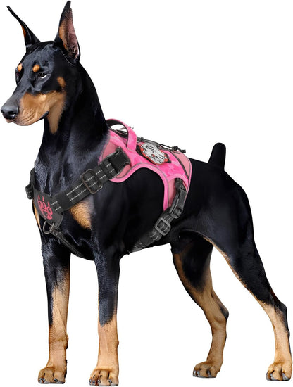 Tactical Dog Harness Breathable Mesh Service Vest M Pink Camo