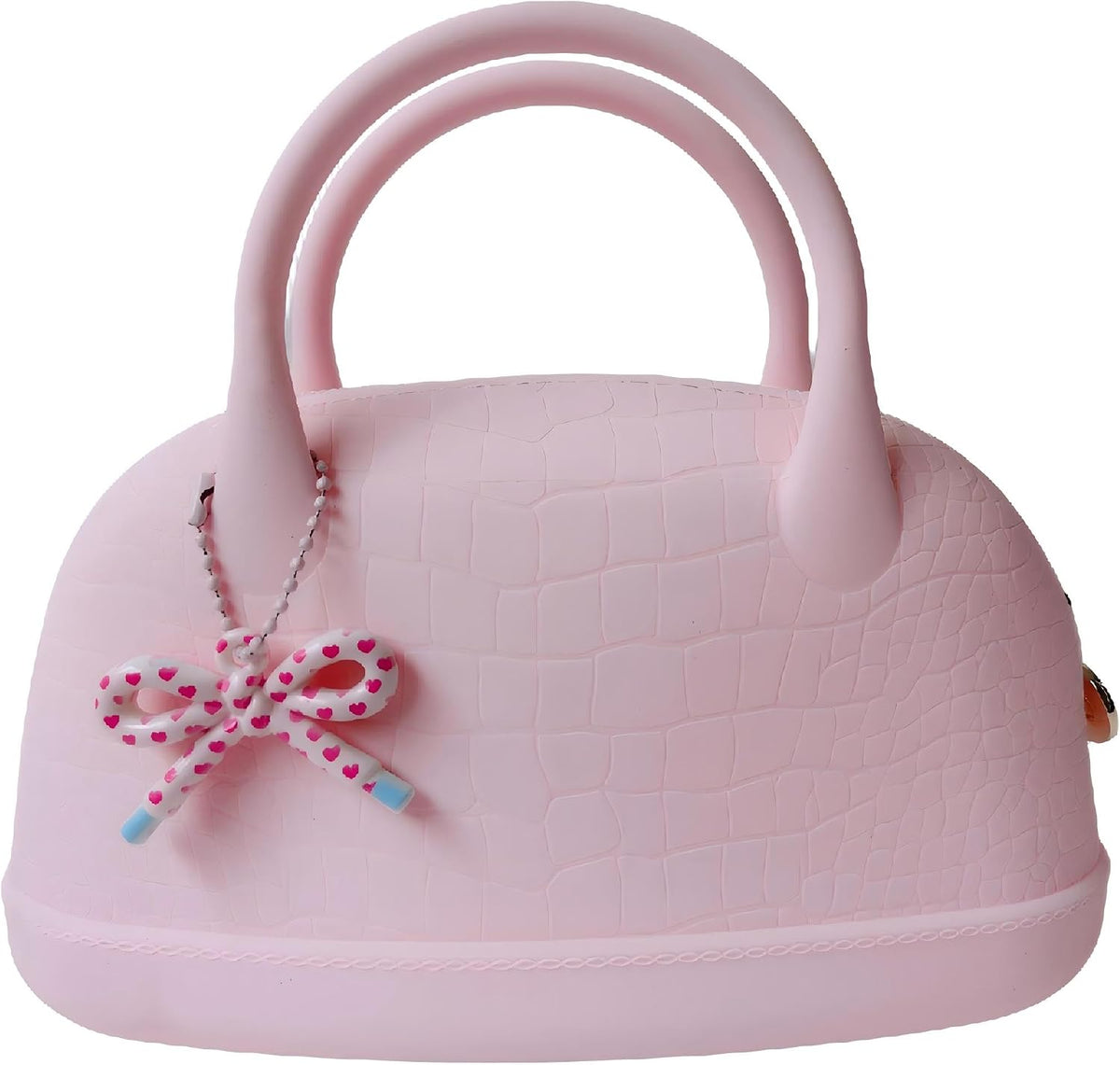 Silicone Makeup Handbag Portable Cosmetic Organizer - Waterproof & Easy to Clean, Travel & Home Storage for Women & Girls - Light Pink