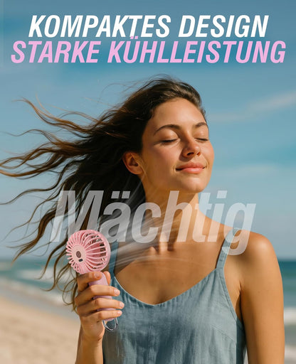 ChillyPop Mini Portable Handheld Personal Fan, Pink (HF-M2WH-RSE)