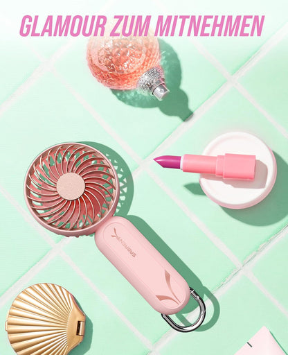 ChillyPop Mini Portable Handheld Personal Fan, Pink (HF-M2WH-RSE)