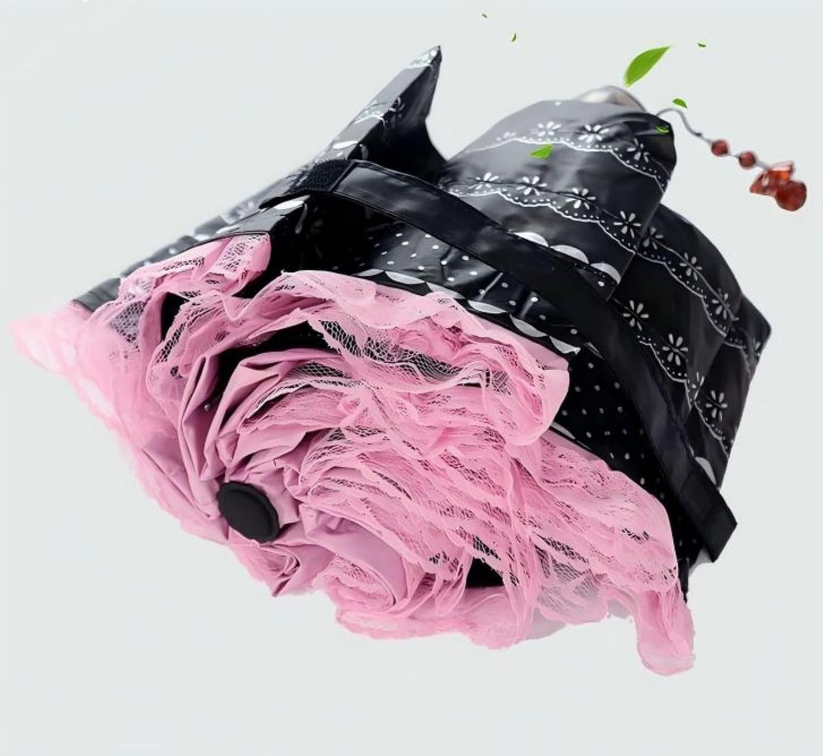 Princess Lace UV Protection Travel Umbrella UPF 50+ Foldable Compact Umbrella