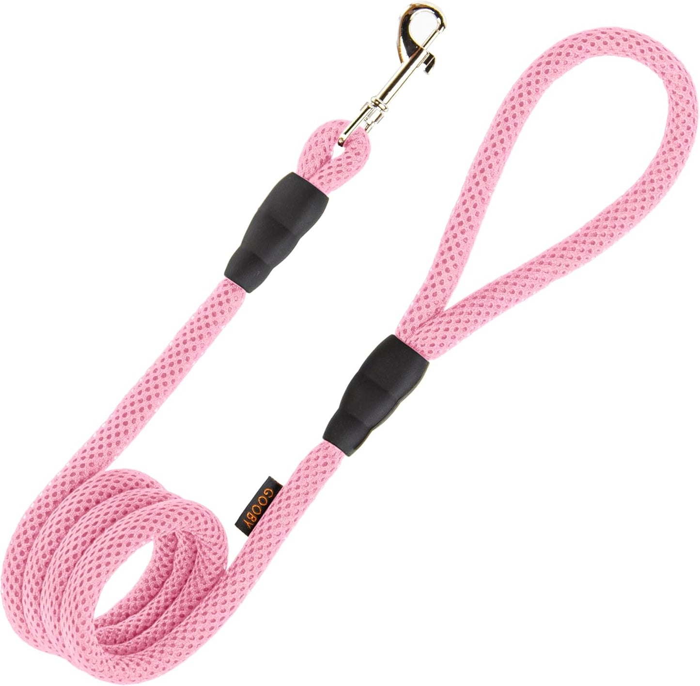 Mesh Leash - Pink, 4 FT - Breathable Mesh 4 Foot Leash for Small Dogs with Bolt Snap Clasp - On The Go Dog Leashes for Small, Medium, and Large Dogs