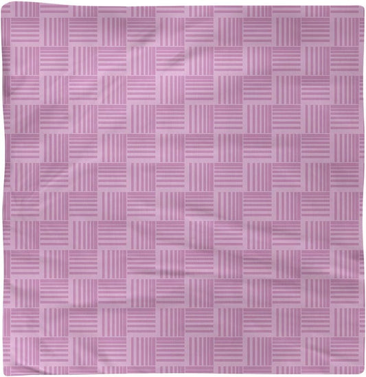 Dana Strider Monochrome Basketweave Stripes Dinner Napkin, 10 x 10, Pink
