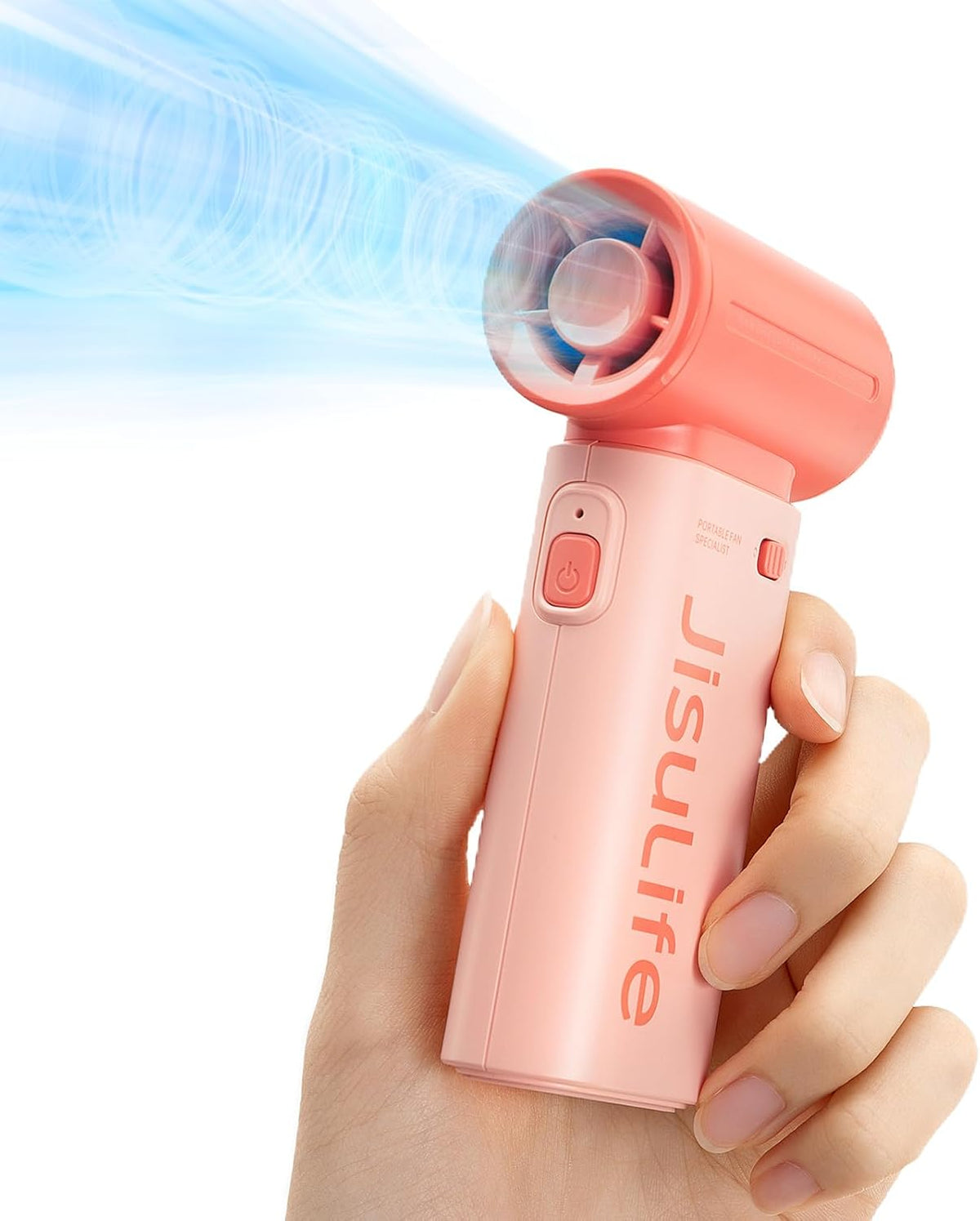 JISULIFE Portable Handheld Fan Life9, Turbo Airflow, Up to 18H Runtime