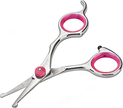 4.5 Inch Dog Grooming Scissors with Safety Round Tips (4.5 IN Cherry)