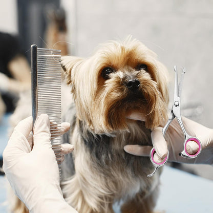 4.5 Inch Dog Grooming Scissors with Safety Round Tips (4.5 IN Cherry)