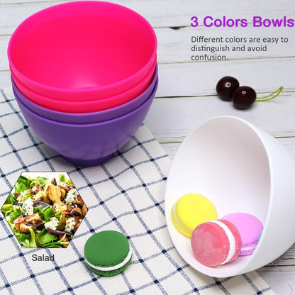 Silicone Mixing Bowl for Melting Chocolate, 6PCS