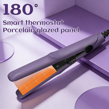 Devareon Mini Curling Iron, 2026 New Wondolla Curling Iron, Portable Travel Curling Wand Hair Straightener (Light Pink)