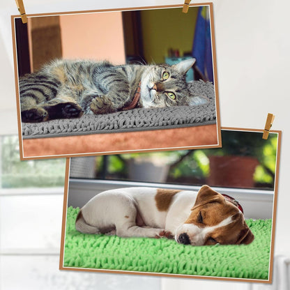 3 Pcs Guinea Pig Bedding Reusable Small Animal Guinea Pig Bed Fleece Pee Pad Absorbency Washable Pet Cage Liner for Bunny Hamsters(Pink, Green, Gray)