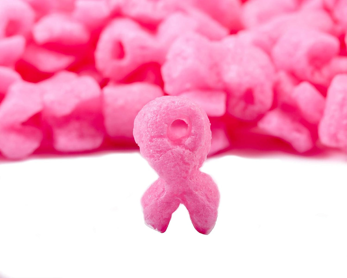 ! Brand FunPak Plant Based Biodegradable Packing Peanuts, 1.5 cu ft Bag, Compostable (Pink Ribbons)