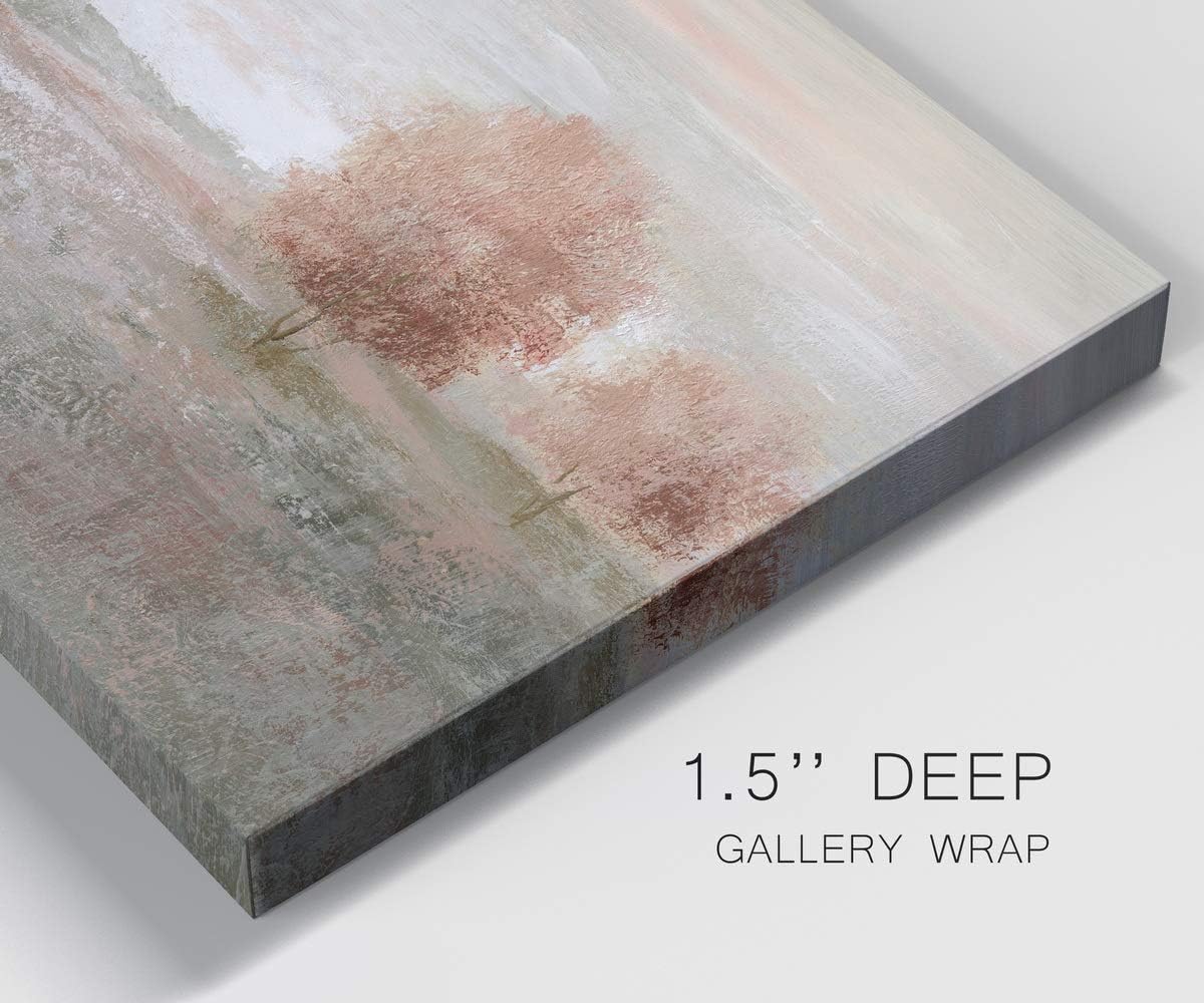 Canvas Nature Wall Art Modern Paintings Decorations Autumnal Peach Leaves Abstract Romantic Artwork Wall Hanging Prints for Bedroom Office Kitchen - 24"x36" LT33