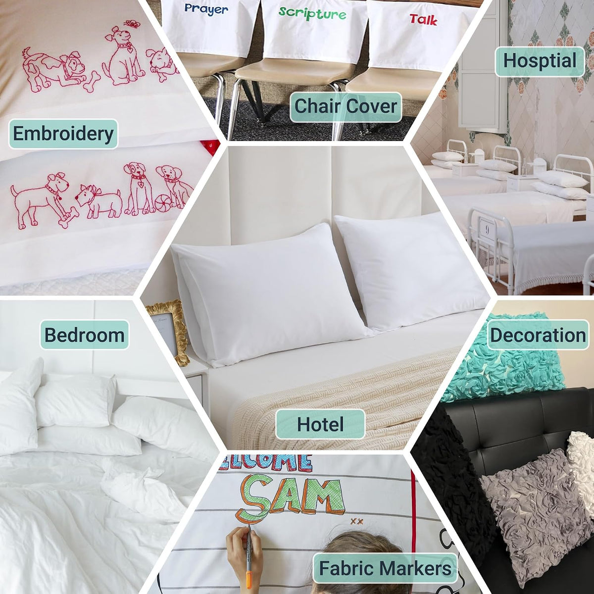 ZPECC Bulk Pillow Cases Standard Size 24 Pack, Peach Pink