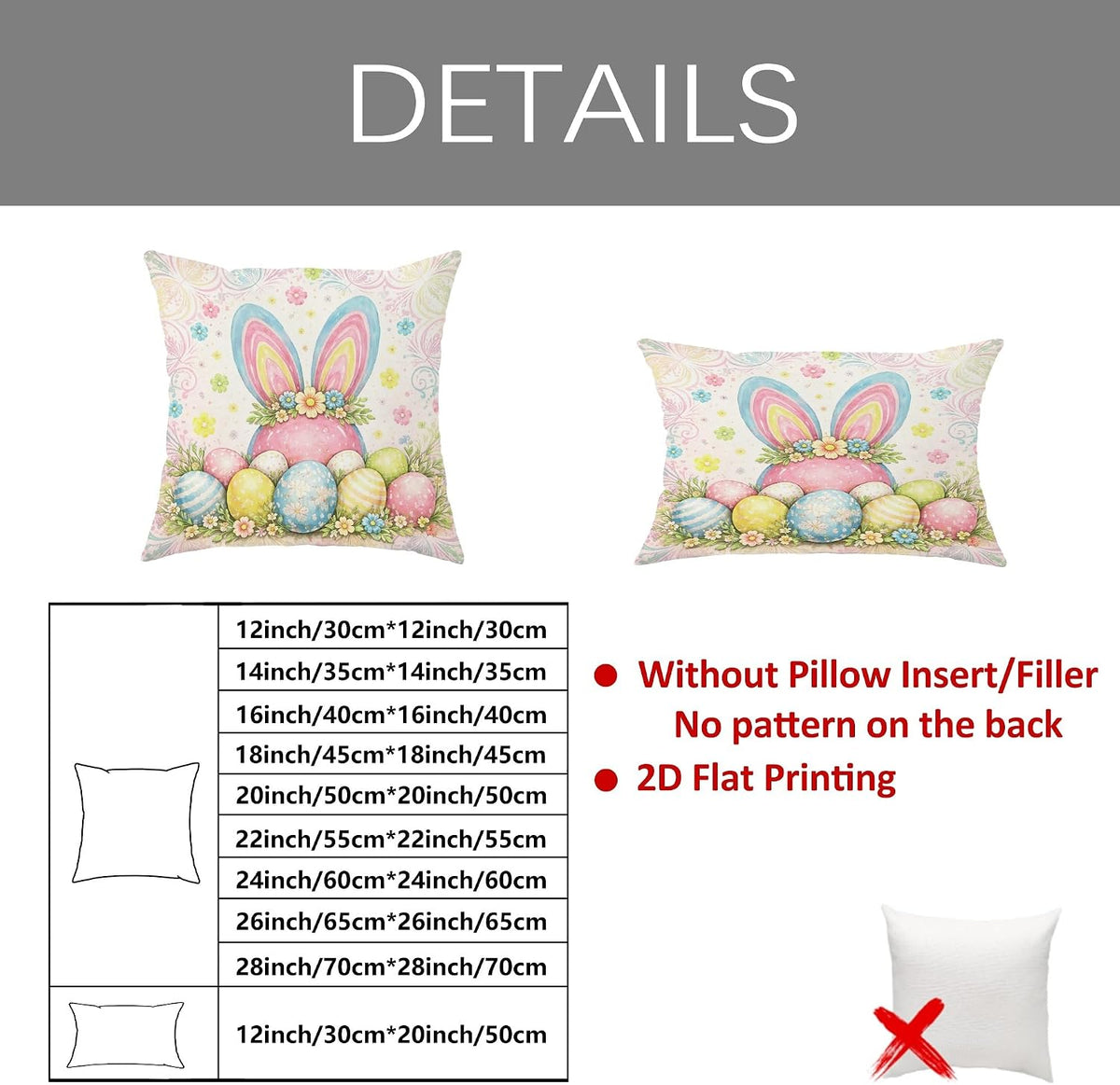 Bunny Throw Pillow Covers Set of 4, Spring Festive Easter Eggs Flowers Easter Pastel Peach Soft Velvet Washable Pattern Pillow Covers for Home Living Room Bedroom Dorm Couch Decor 16x16 Inch