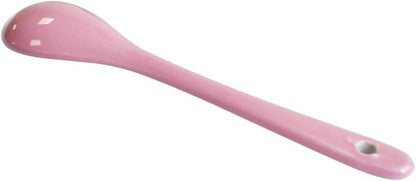 Pink 10 pcs Porcelain Egg Spoons Ceramic Spoons 4.7 inch Coffee Dessert Yogurt Tea Milky Tea